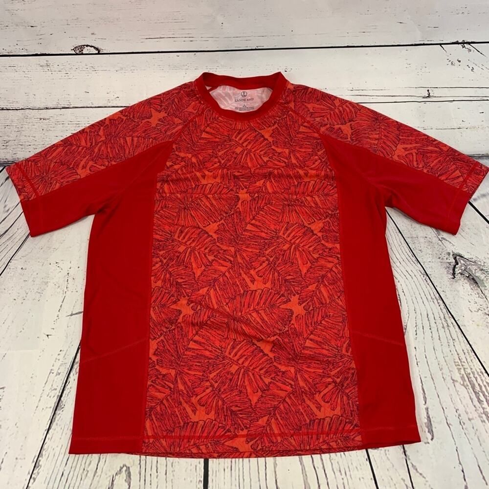 Lands’ End athletic shirt red